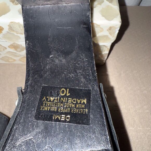 Vintage Candies‎ Black Suede Platforms 90s Y2K Studded Made In Italy Size 10 - Picture 6 of 8